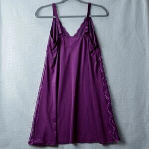 Delta Burke Nightwear Size 1X Purple Sleepwear Loungewear Glam